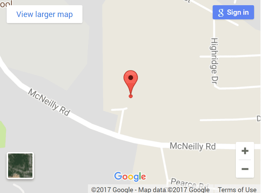 Pignut Hickory, "Carya glabra" location on map